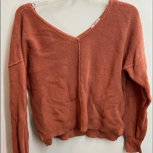 button up back sweater